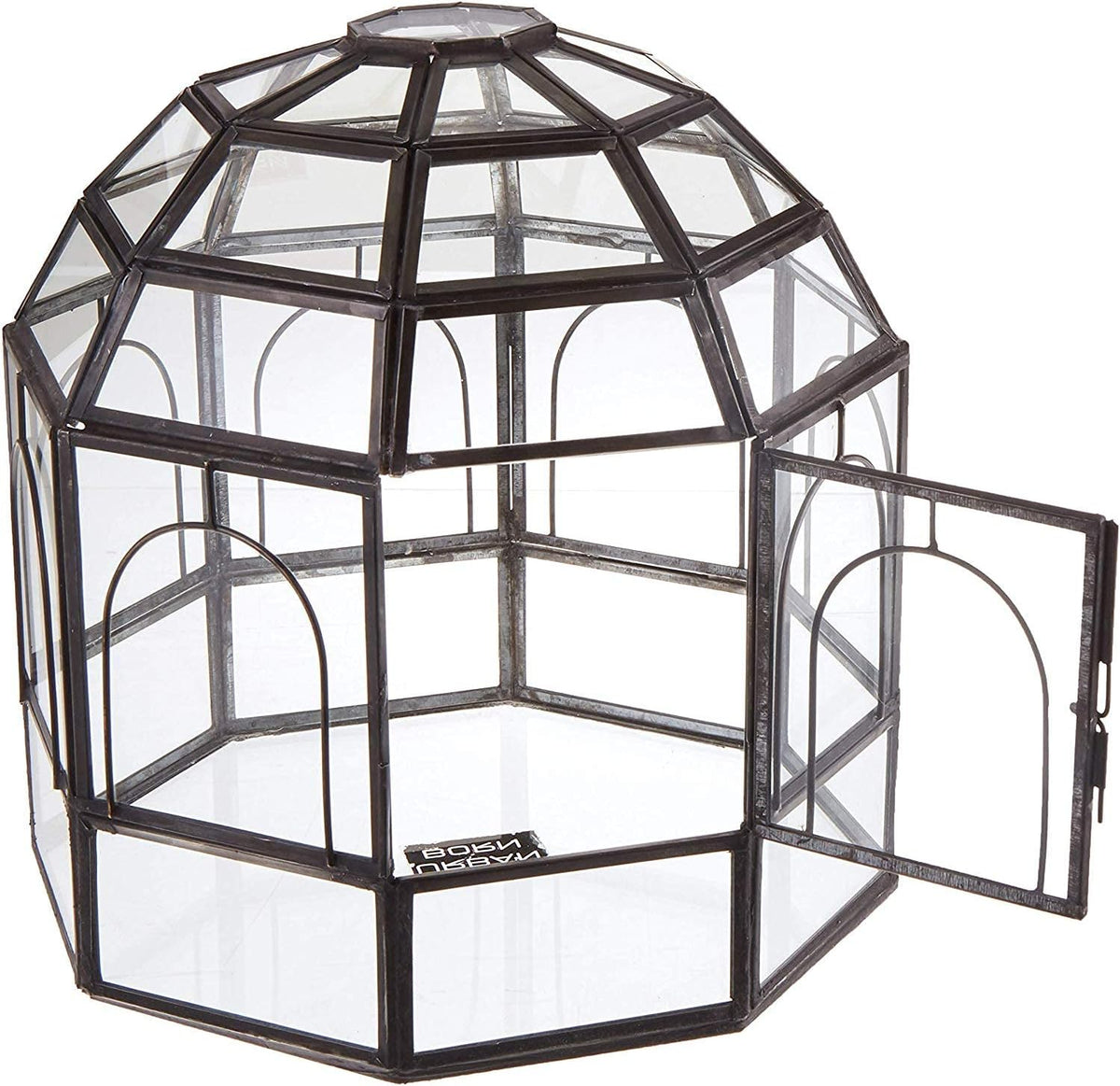 Large Glass Terrarium 10 x 9 x 9 Black K54778