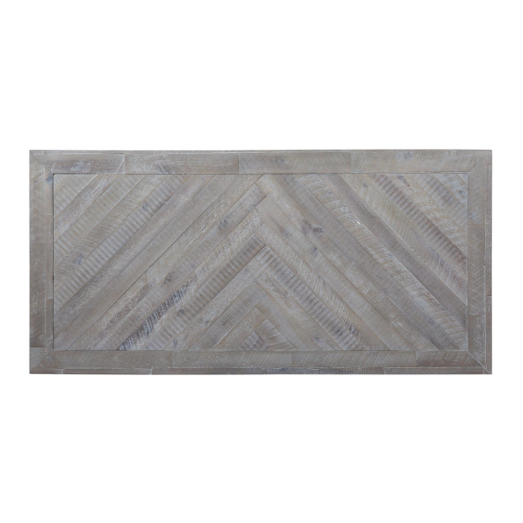 3PC Rectangular Coffee, End & Console Table in Rustic Latte Q25291