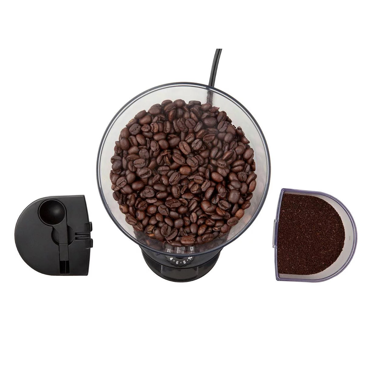 Silver Burr Mill Grinder with 18 Custom Grinds S552830