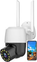 Wireless Outdoor Camera with 10x Zoom, Two Way Audio, Motion Detection, 1080P Full Color Night Vision U7424