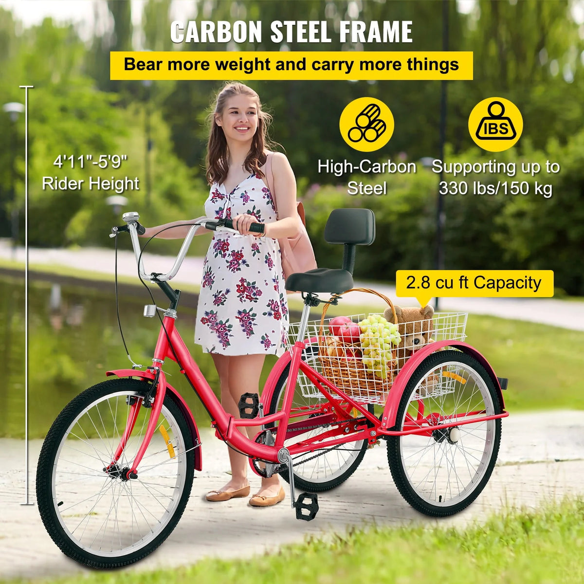 24'' 7-Speed Adult Tricycle J76305