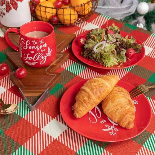 16 OZ Ceramic Christmas Coffee Mug Set of 6 S251