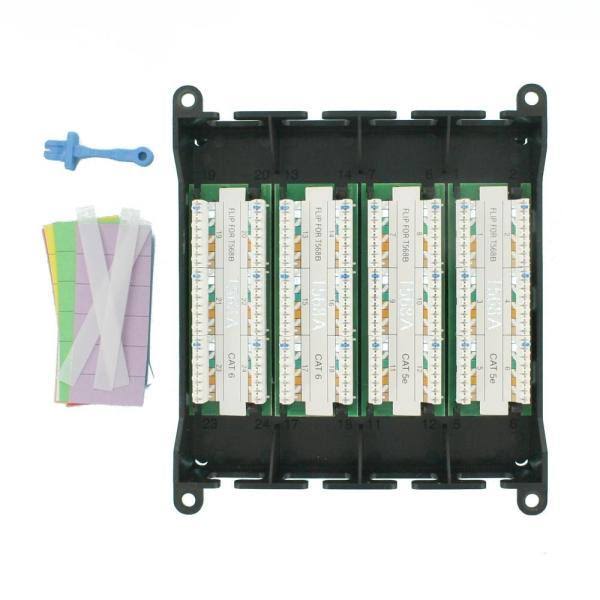 CAT 6 24 Port Black Patch Panel Q136617