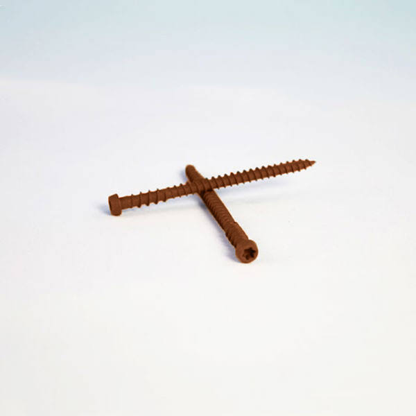Epoxy Coated Deck Screws Mahogany #10 x 2-3/4 in 1750 Piece X6536