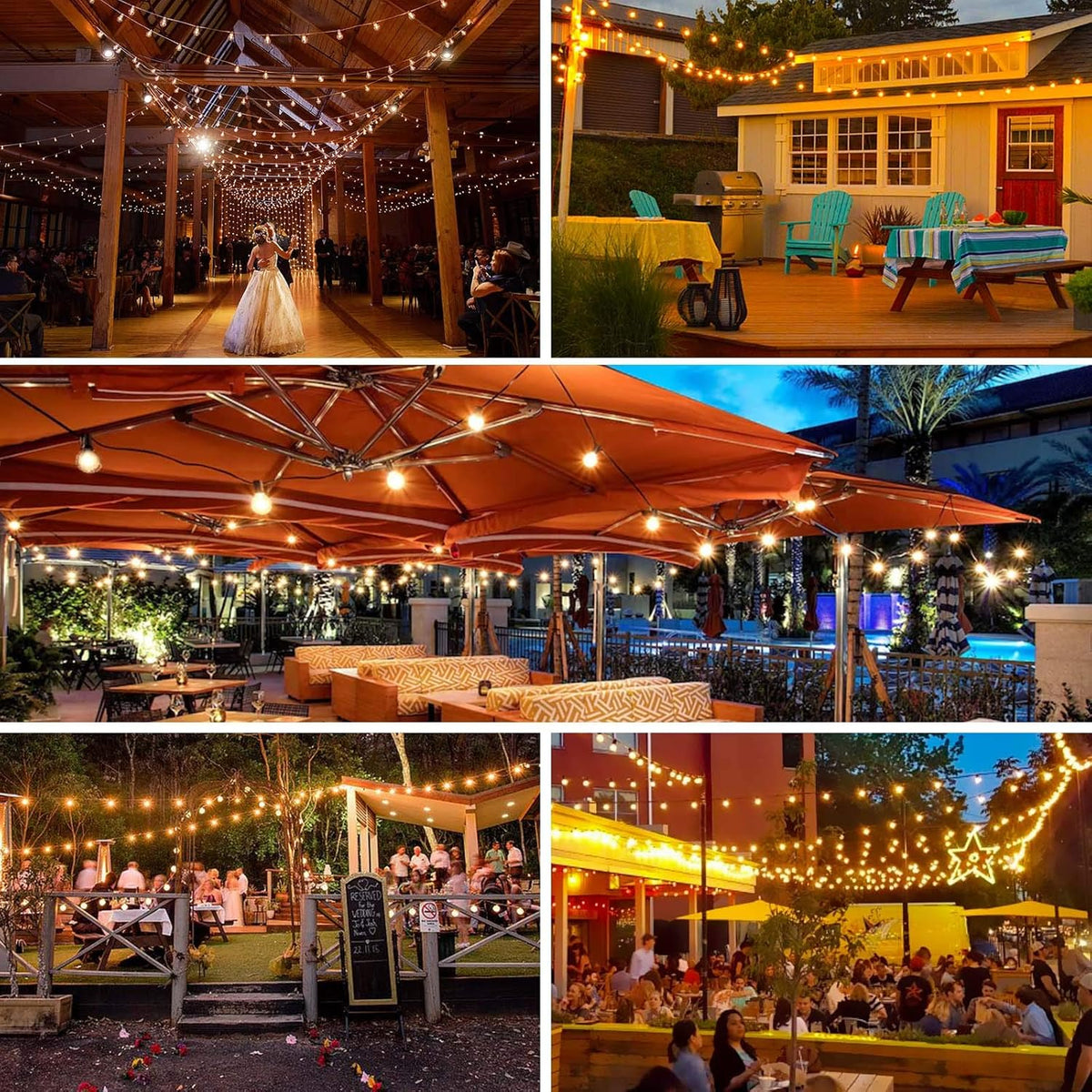100ft Dimmable Waterproof Globe String Lights U1983