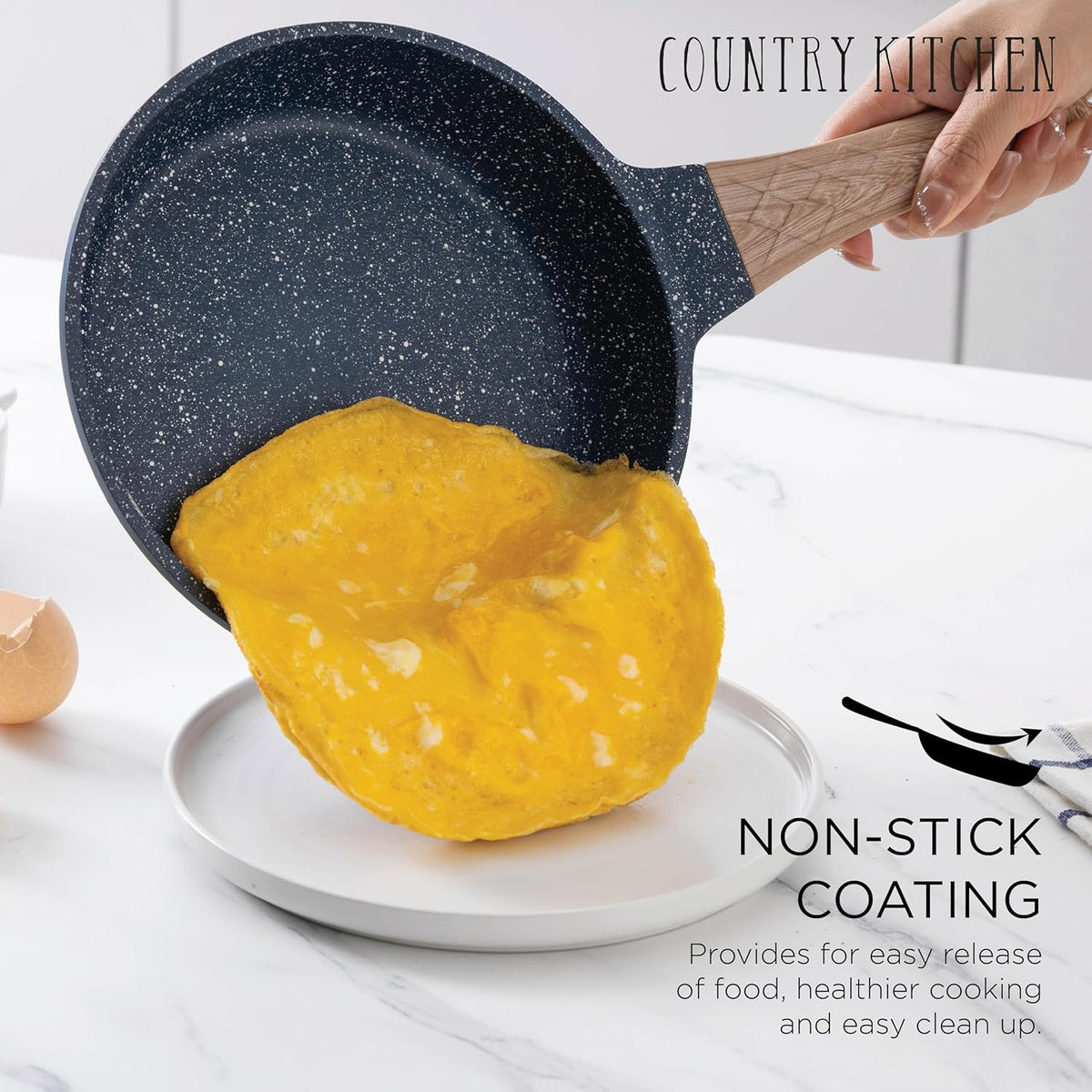13 Piece Nonstick Cast Aluminum Induction Cookware Set with Glass Lids X446764
