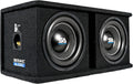 Dual 12 Inch 2400 Watt Car Audio Subwoofer Box Enclosure with Rear Vent L53475