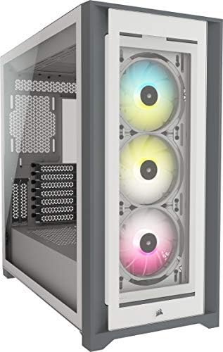 White Tempered Glass Mid-Tower ATX PC Case I19442