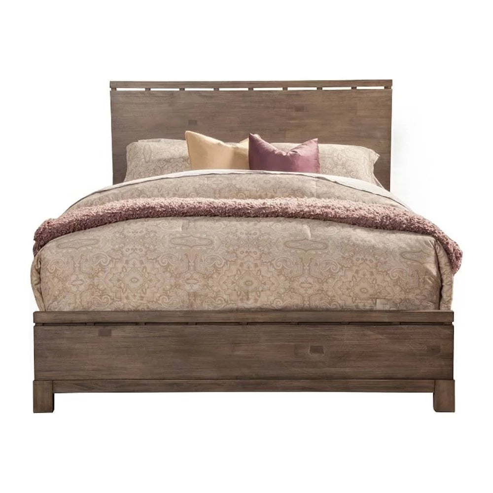 Full Size Wooden Panel Bed T6094