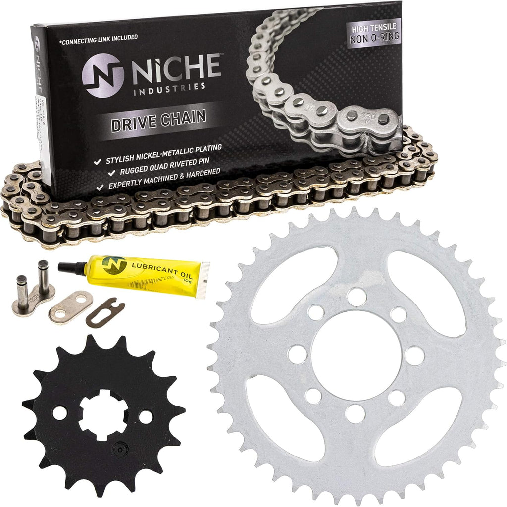 Drive Sprocket Chain Combo 428HZ Standard 110 Links Pack of 2 X147113