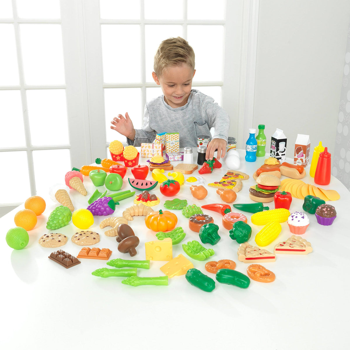 115 Pieces Play Food Set W605