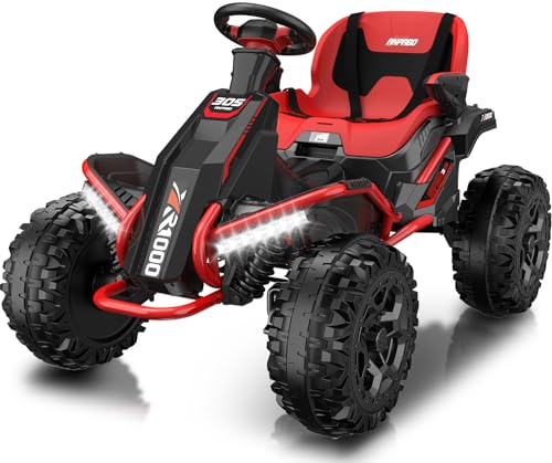 24V 4x4 Ride On Toy with 4x200W Motors, 5MPH, Parent Remote, Wide Adjustable Seat, Headlights, Metal Frame, Shock Absorbers, Green D53419