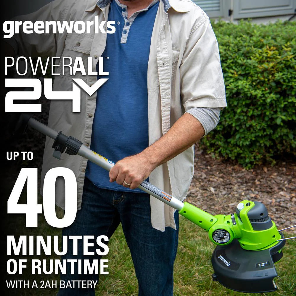 24V Cordless String Trimmer/Edger with 2.0 Ah Battery & Charger L740