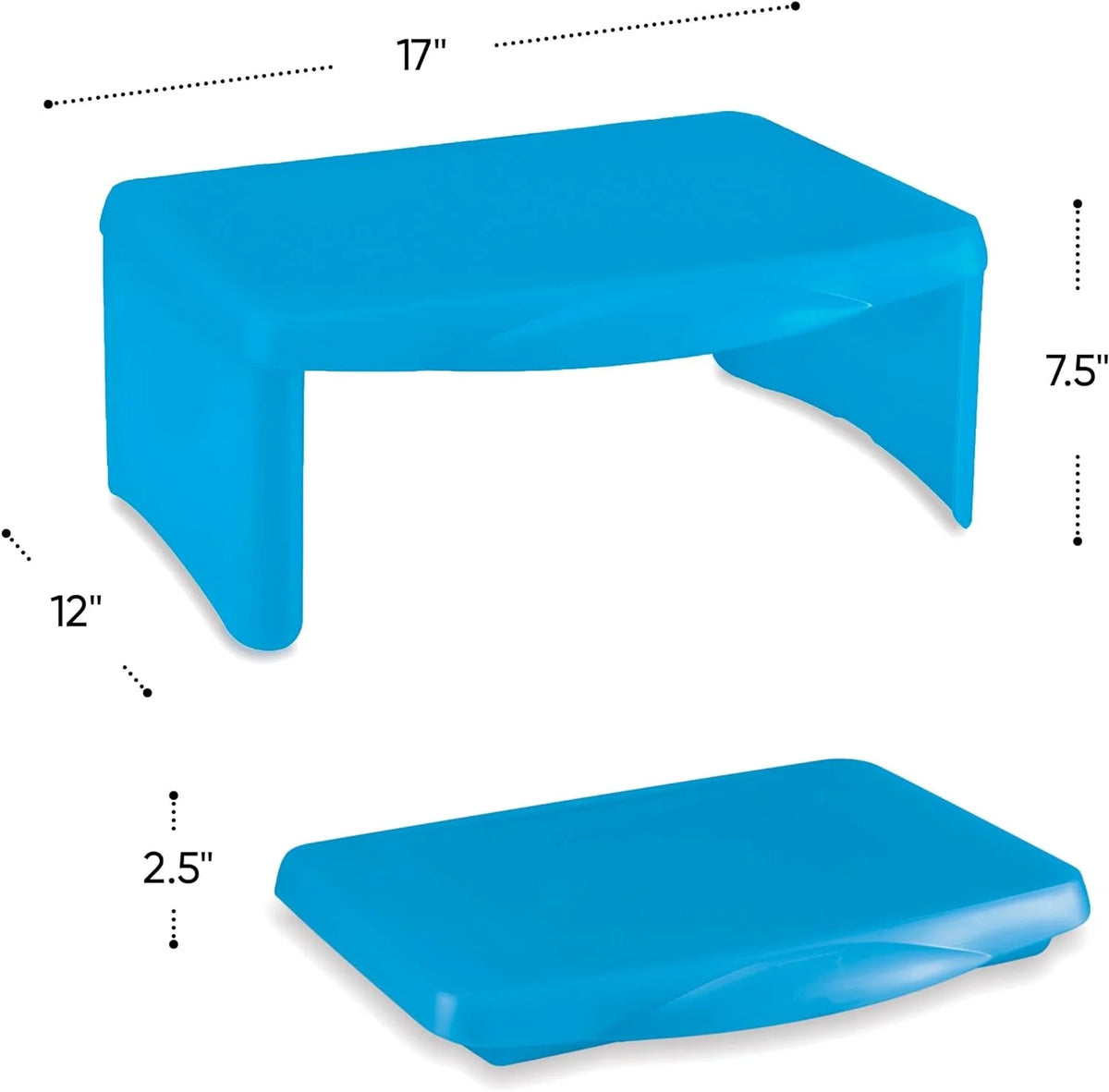 Portable Folding Lap Desk with Storage Tray Blue A83265