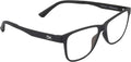 Blue Light Blocking Glasses, UV Protection, Ultem Frame, Crystal Clear Lenses, Medium/Large Black O2885