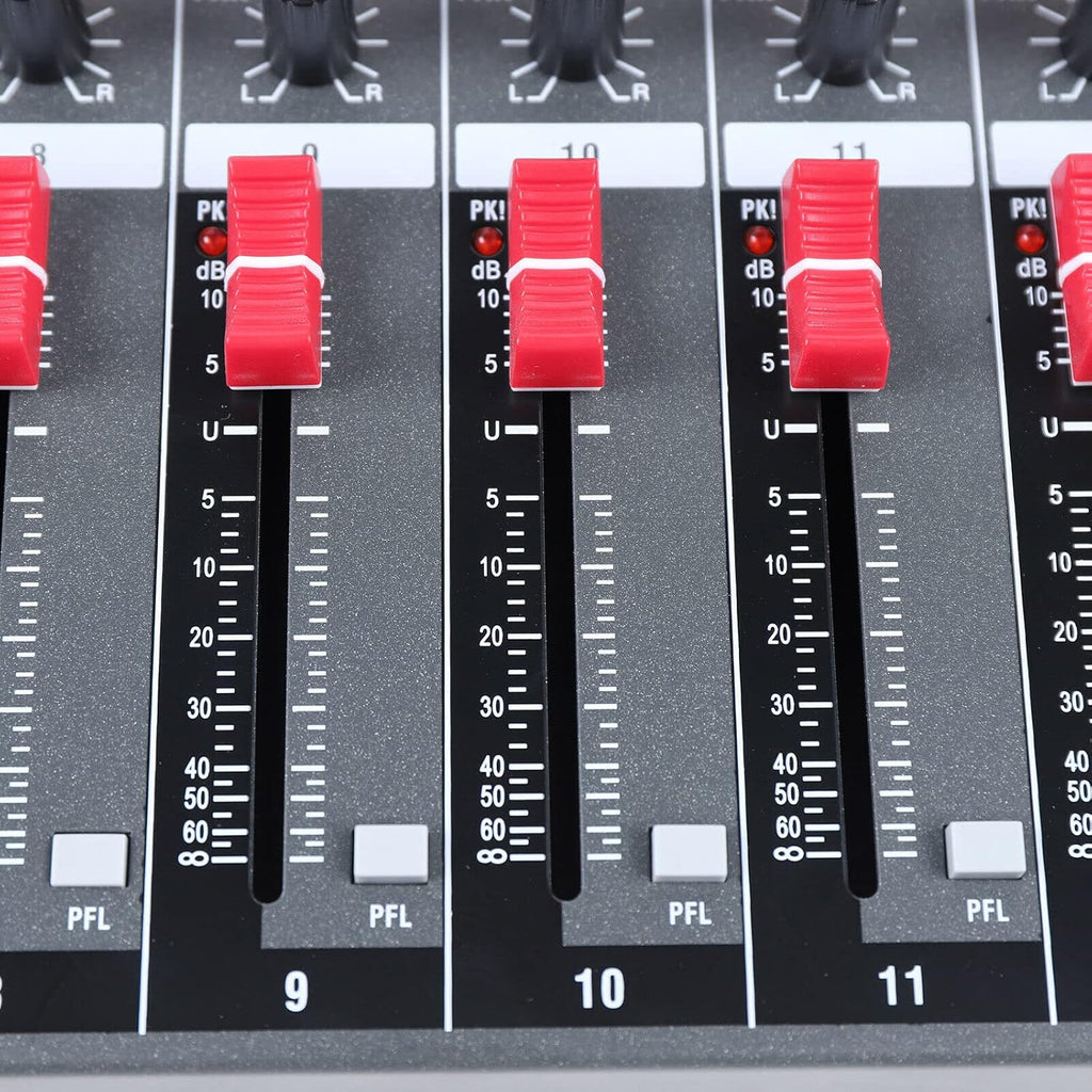 12 Channels Live Audio Mixer Bluetooth USB DJ Sound Mixing Console D711302