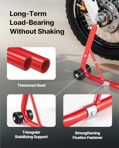 850 LBS Heavy Duty Motorcycle Rear Wheel Stand with U + L Fork E148860