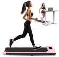 Portable Motorized Treadmill 6.25MPH 265 Lb Capacity Pink E165427