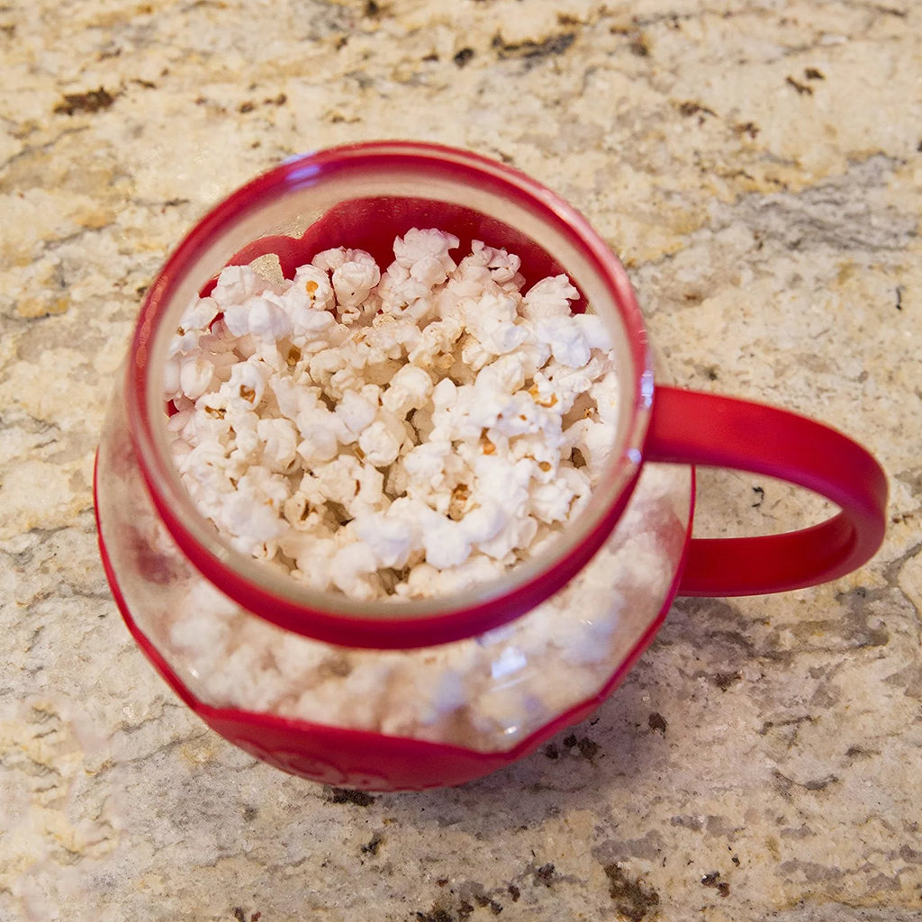 3QT Microwave Popcorn Popper with Glass Lid U515549