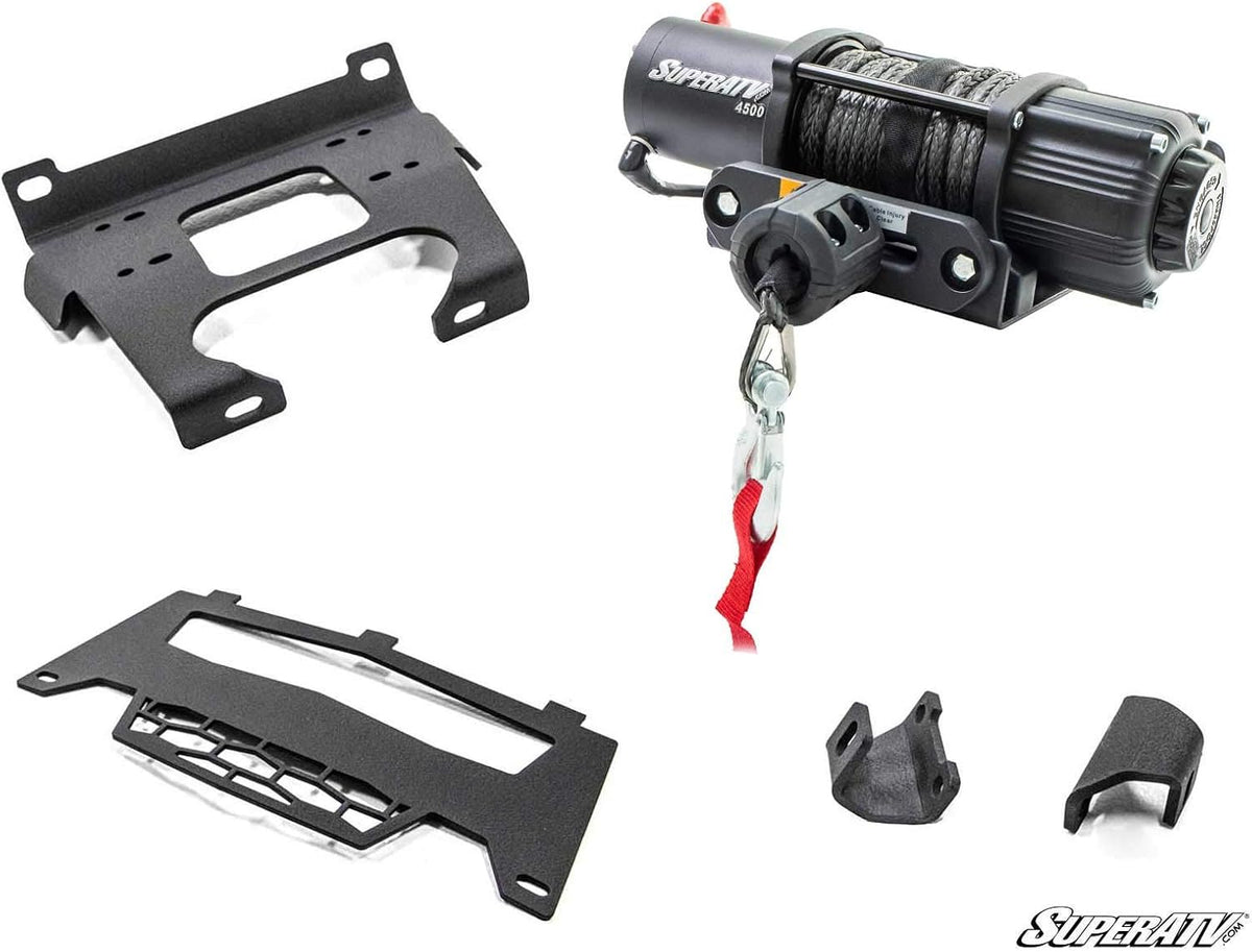 Black Ops 4500 lb Winch with Winch Mounting Plate Z1564