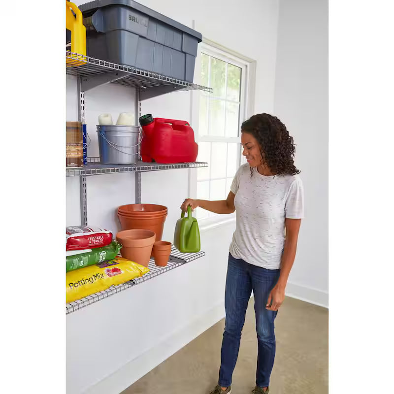 16 in. x 48 in. Wire Garage Wall Shelving Kit (3-Pack) D655