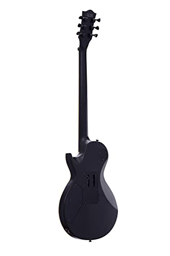 Satin Black Solid Body Electric Guitar with Floyd Rose Tremolo Z215