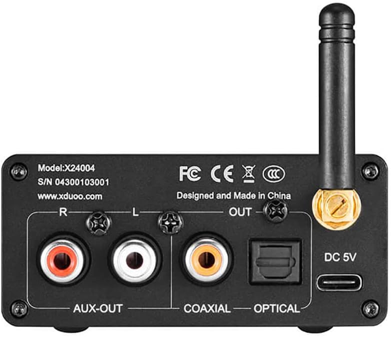Bluetooth Audio Receiver Converter with Optical Coaxial AUX Output OLED Display B967