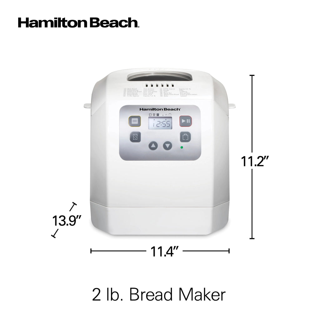 White 2 lb Digital Programmable Bread Maker U267430