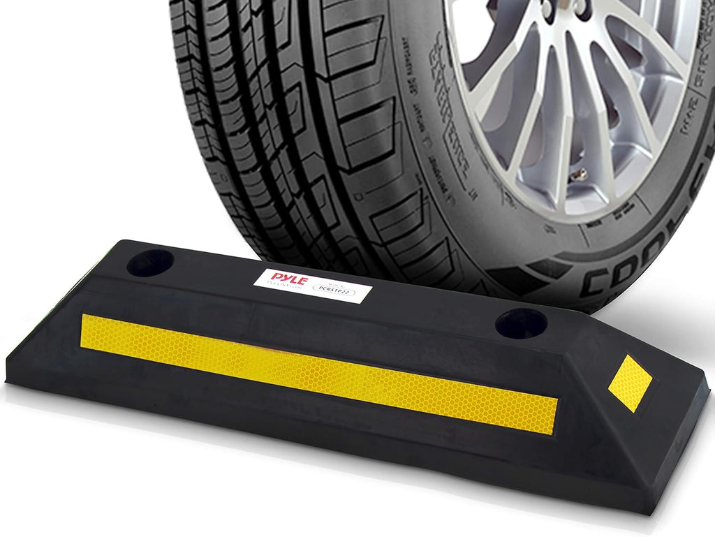 Heavy Duty Rubber Parking Stopper, Pack of 2 J201