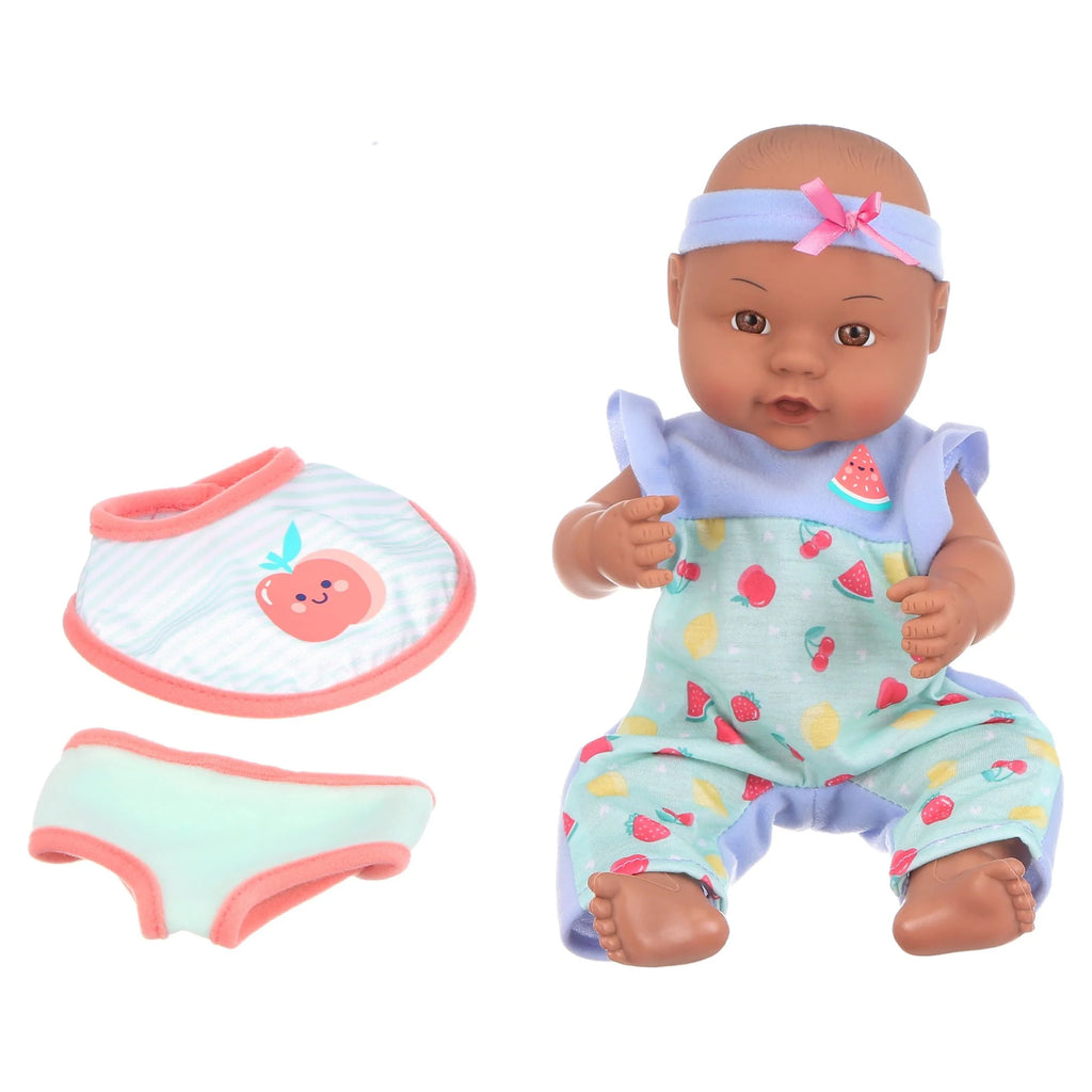 12.5 inch 16 Pieces Play Set, Dark Skin Tone, Brown Eyes Z41908