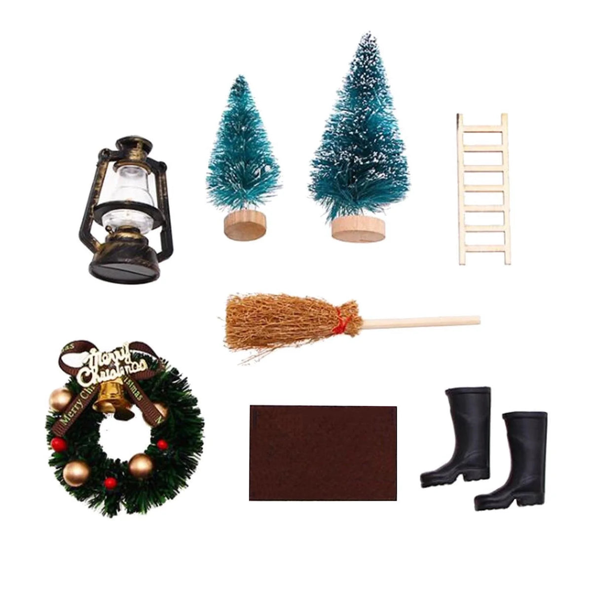 Mini House Christmas Decoration Set H642