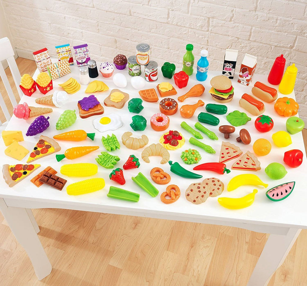 115 Pieces Play Food Set W605