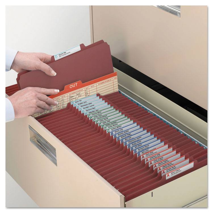 Red Legal Expanding Classification Folder with Tabs (Pack of 10) X9775