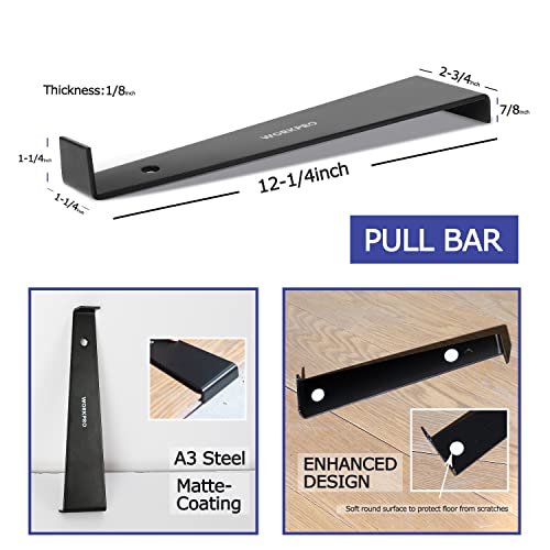 Laminate Wood Flooring Installation Kit with Mallet, Pull Bar, Tapping Block and 30-Piece Spacers N8148
