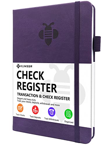 Black Hardcover Check Register 5.2x7.6" A669446