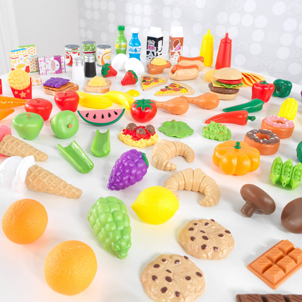 115 Pieces Play Food Set W605