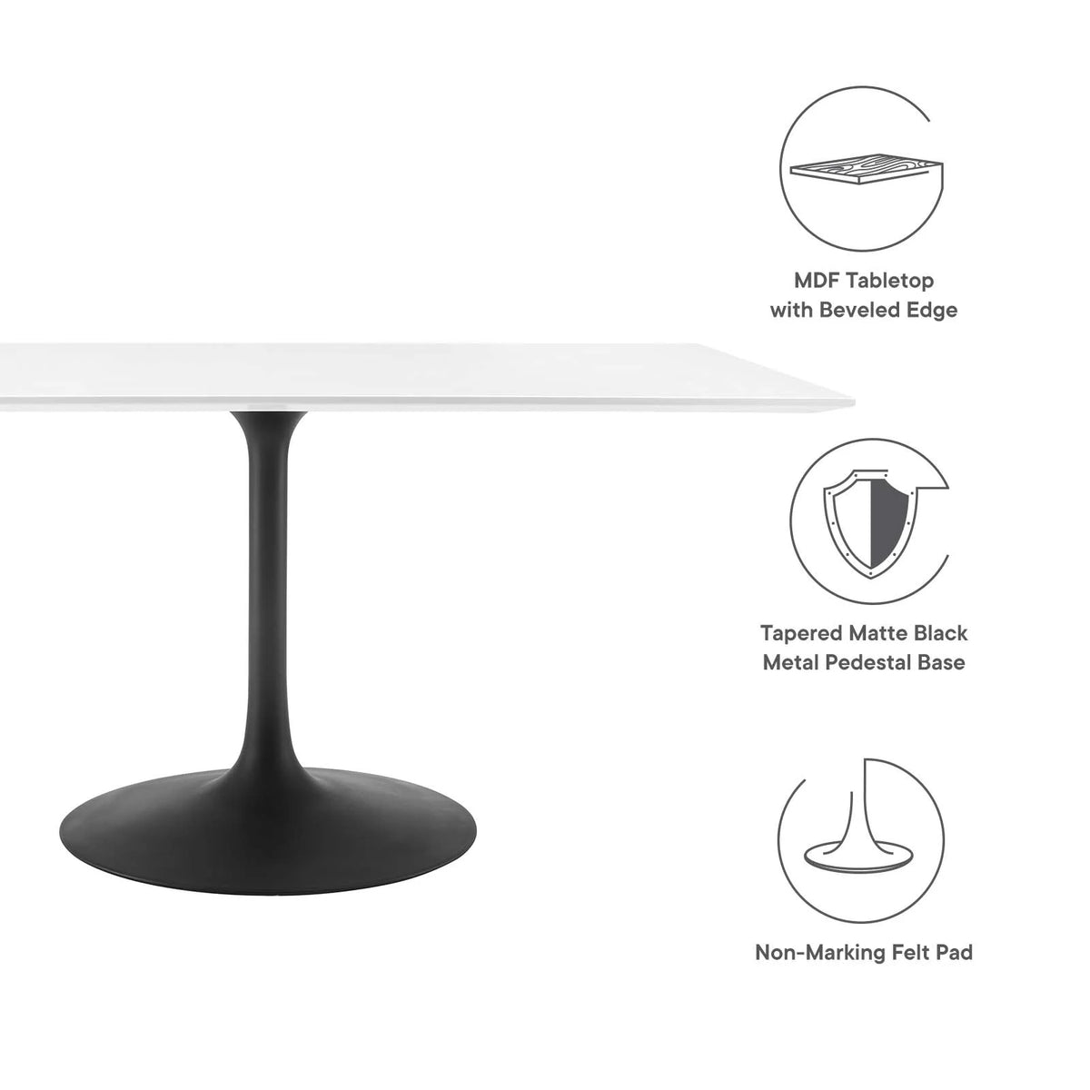 60" Rectangle Dining Table P172420