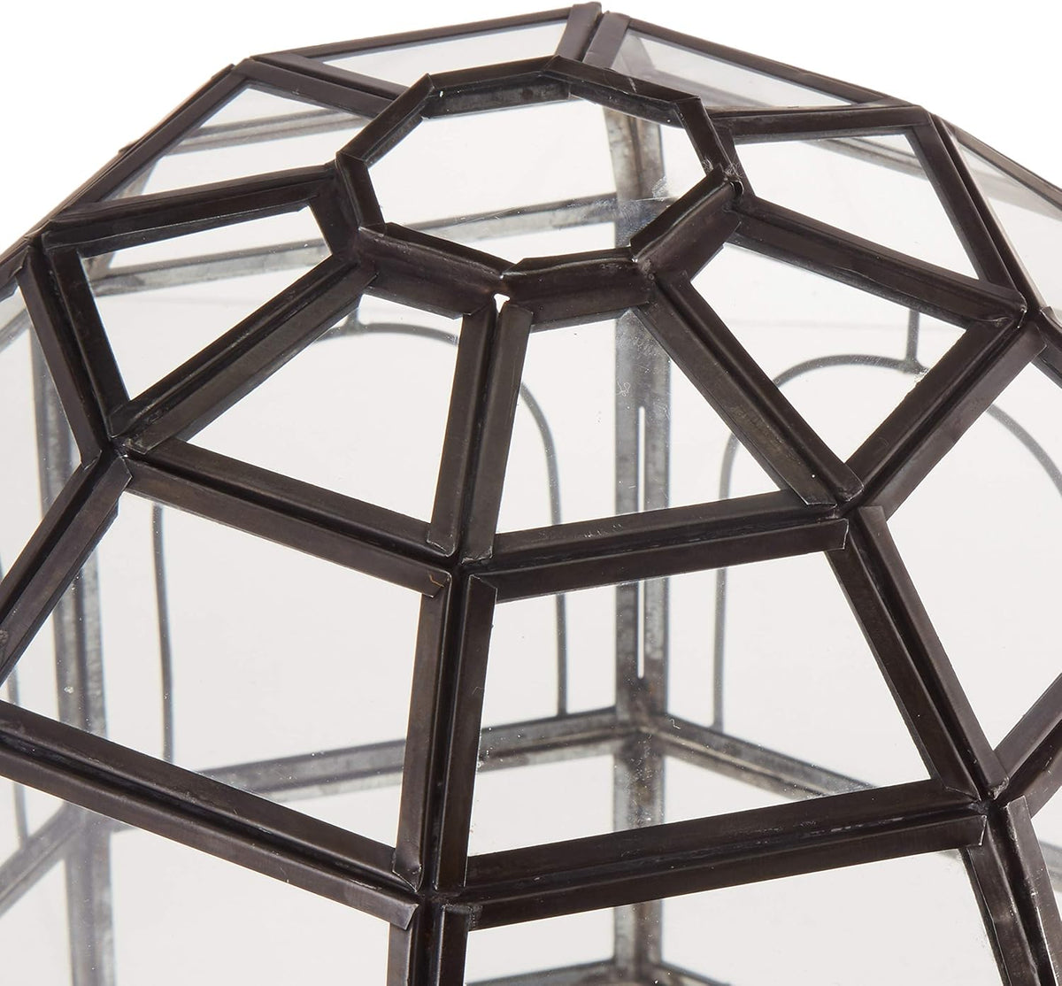 Large Glass Terrarium 10 x 9 x 9 Black K54778