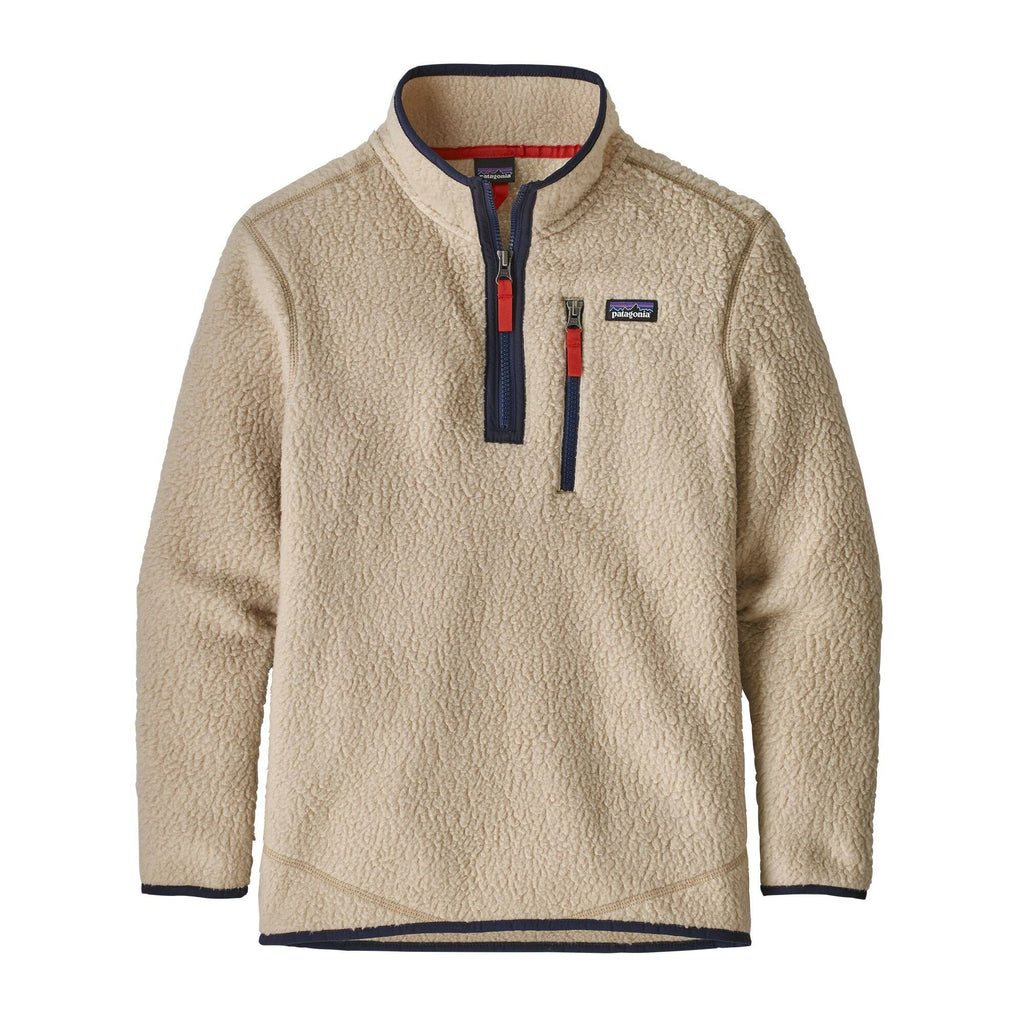 Patagonia Boys Retro Pile 1/4 Zip El Cap Khaki / M J837127