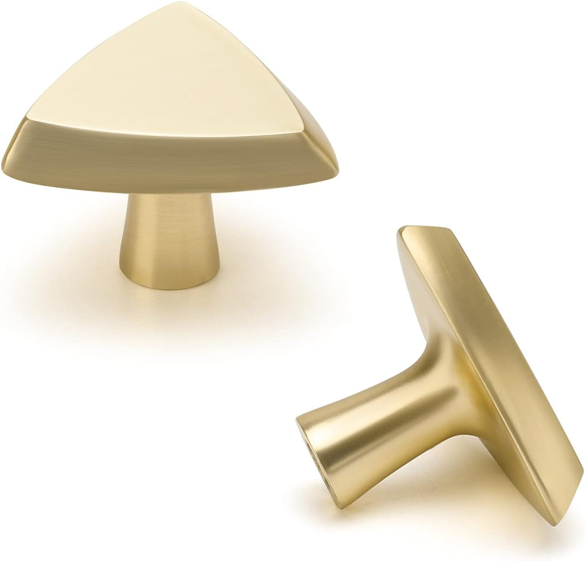 Brushed Brass Cabinet Knobs 10 Pack W244