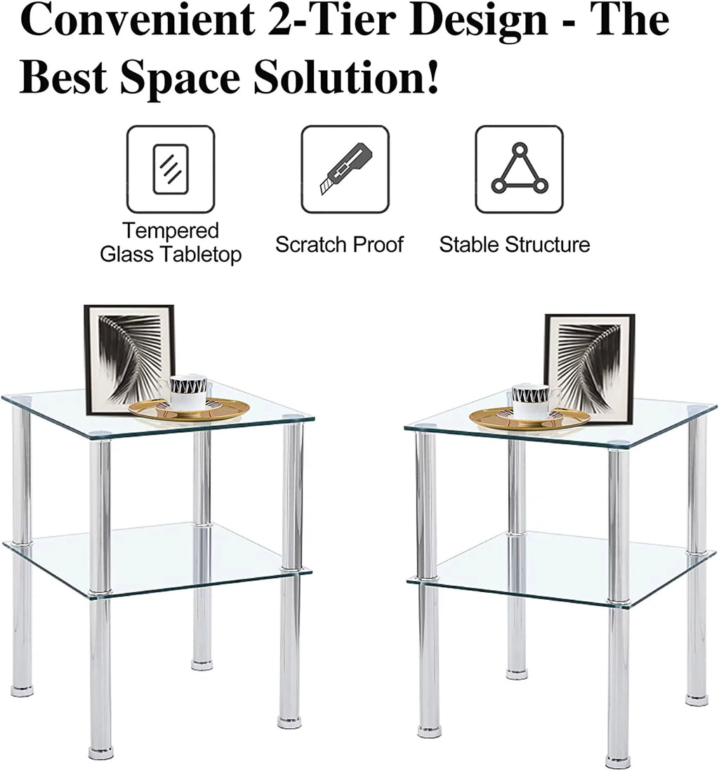 Glass End Table C851