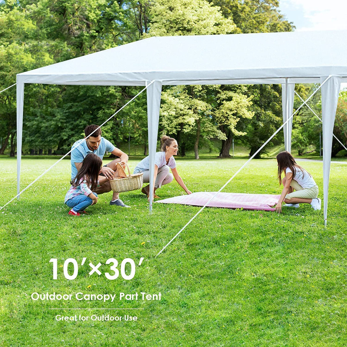 10'x30' Waterproof Canopy Tent with 8 Removable Sidewalls O52842
