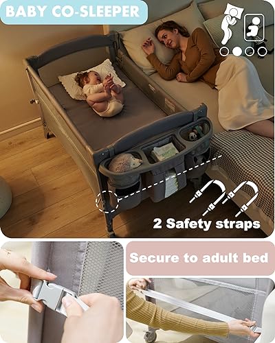 4 in 1 Bassinet Bedside Sleeper X705