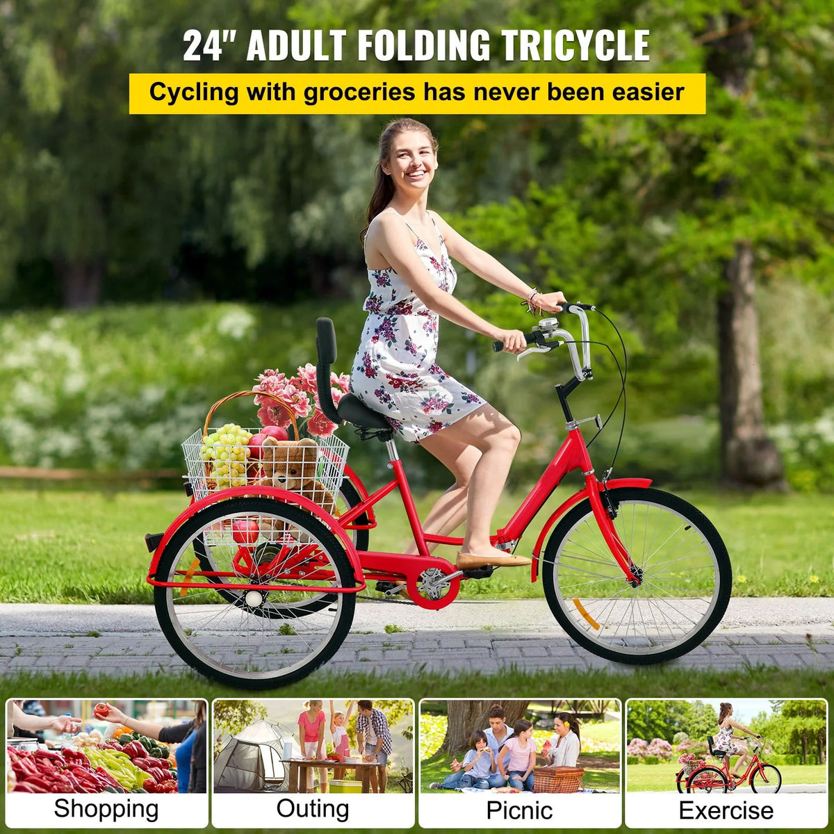 24'' 7-Speed Adult Tricycle J76305