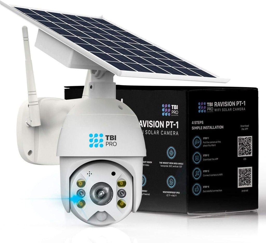 Solar Wireless PTZ Security Camera with Color Night Vision Q9128
