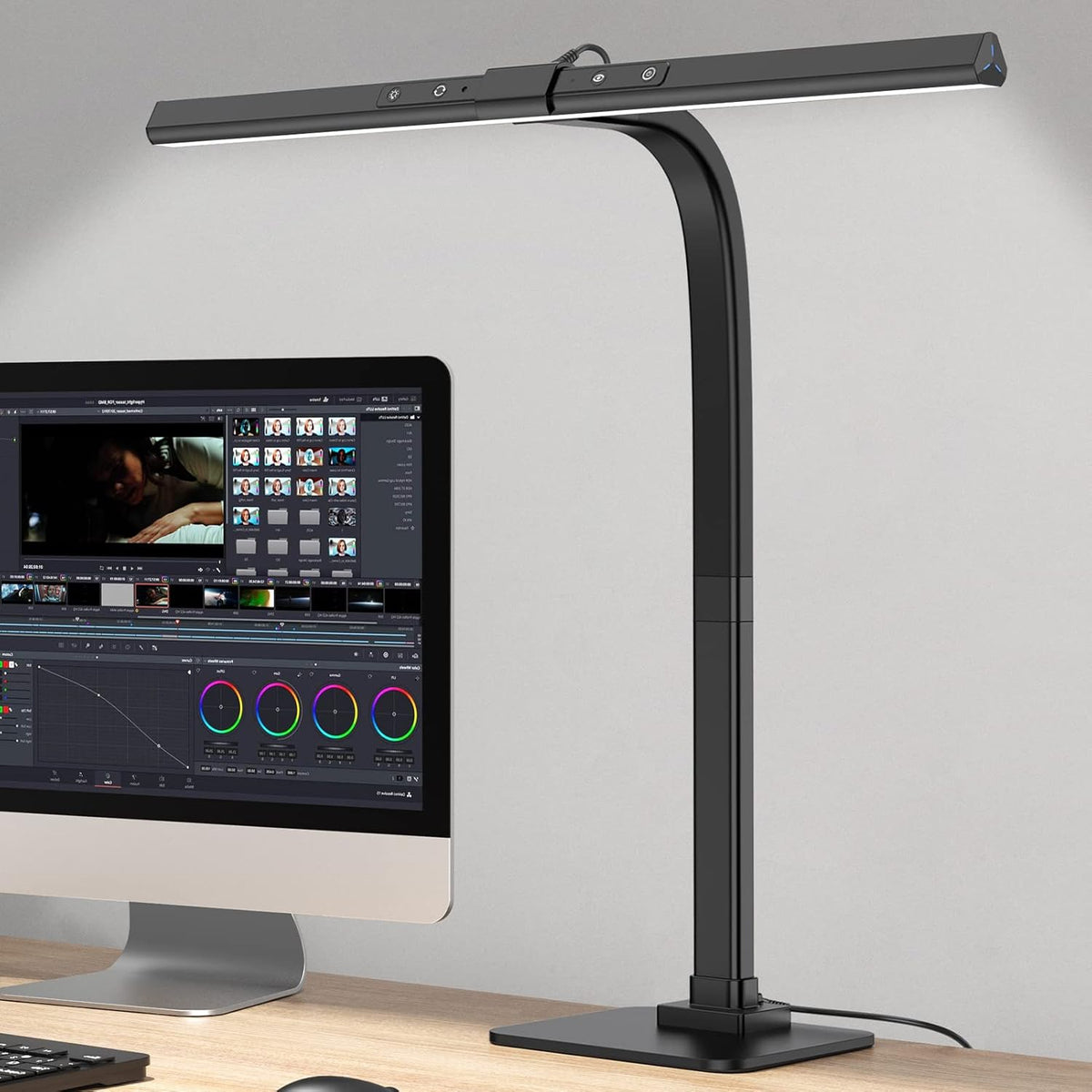 12W Dimmable LED Desk Lamp with Base Q546660