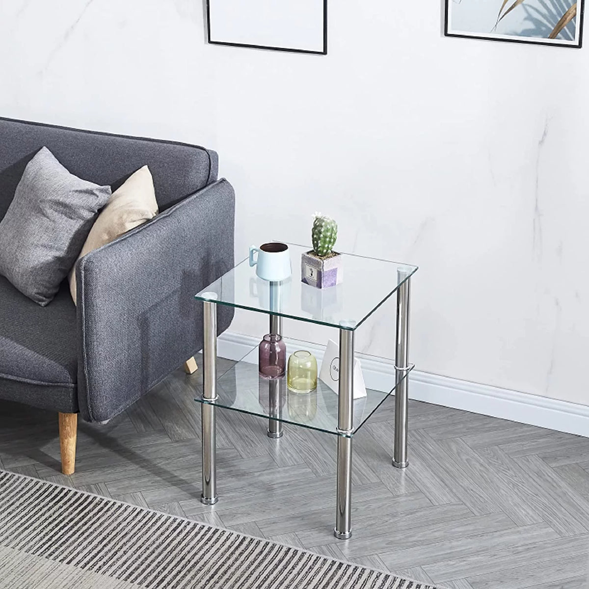 Glass End Table C851