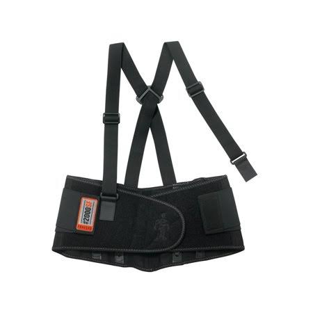 Black Spandex Back Support C1220