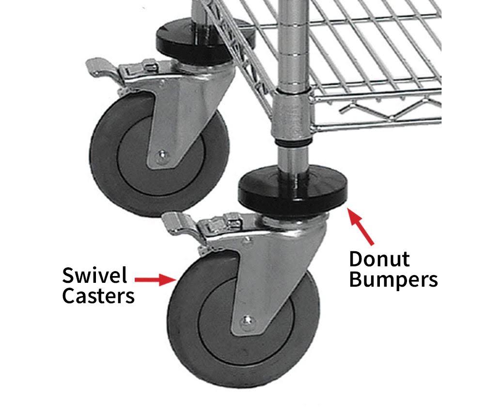 Chrome Shelving Unit with 33 Bins R948848