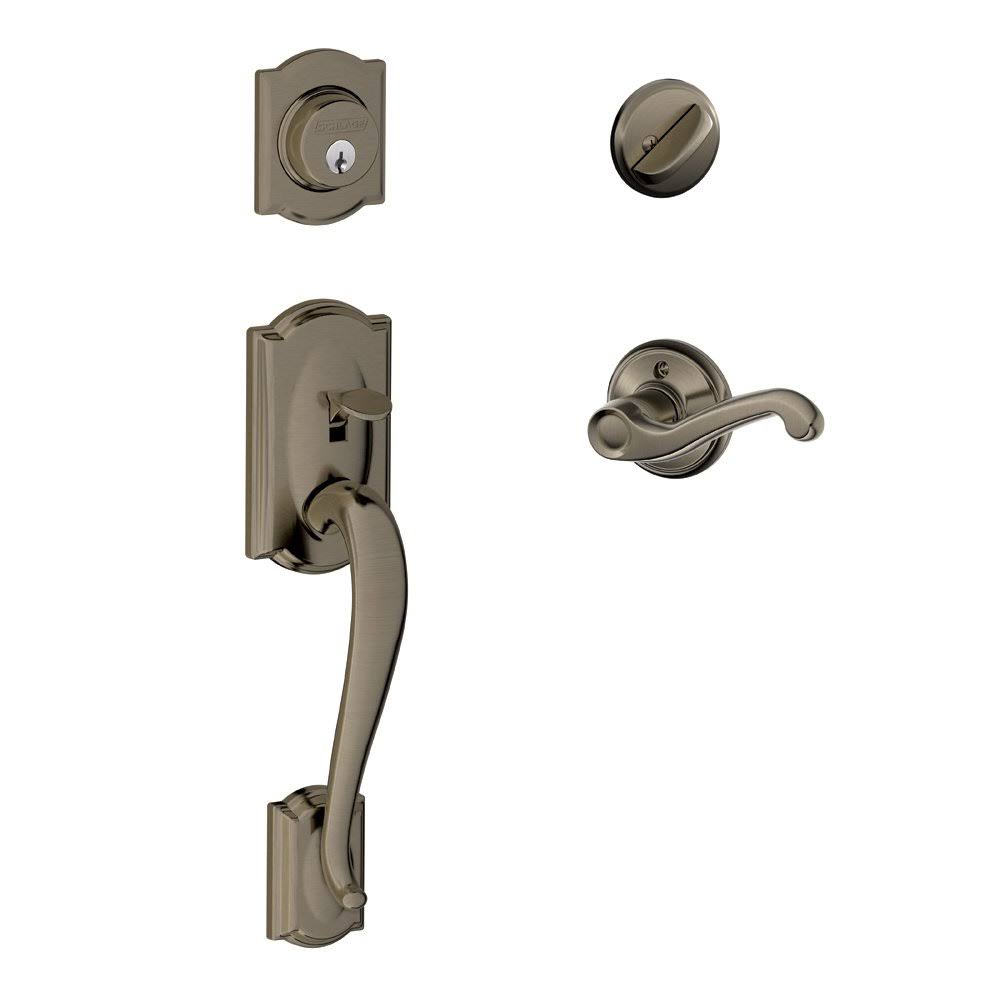 Antique Nickel Left Hand Handleset S4716